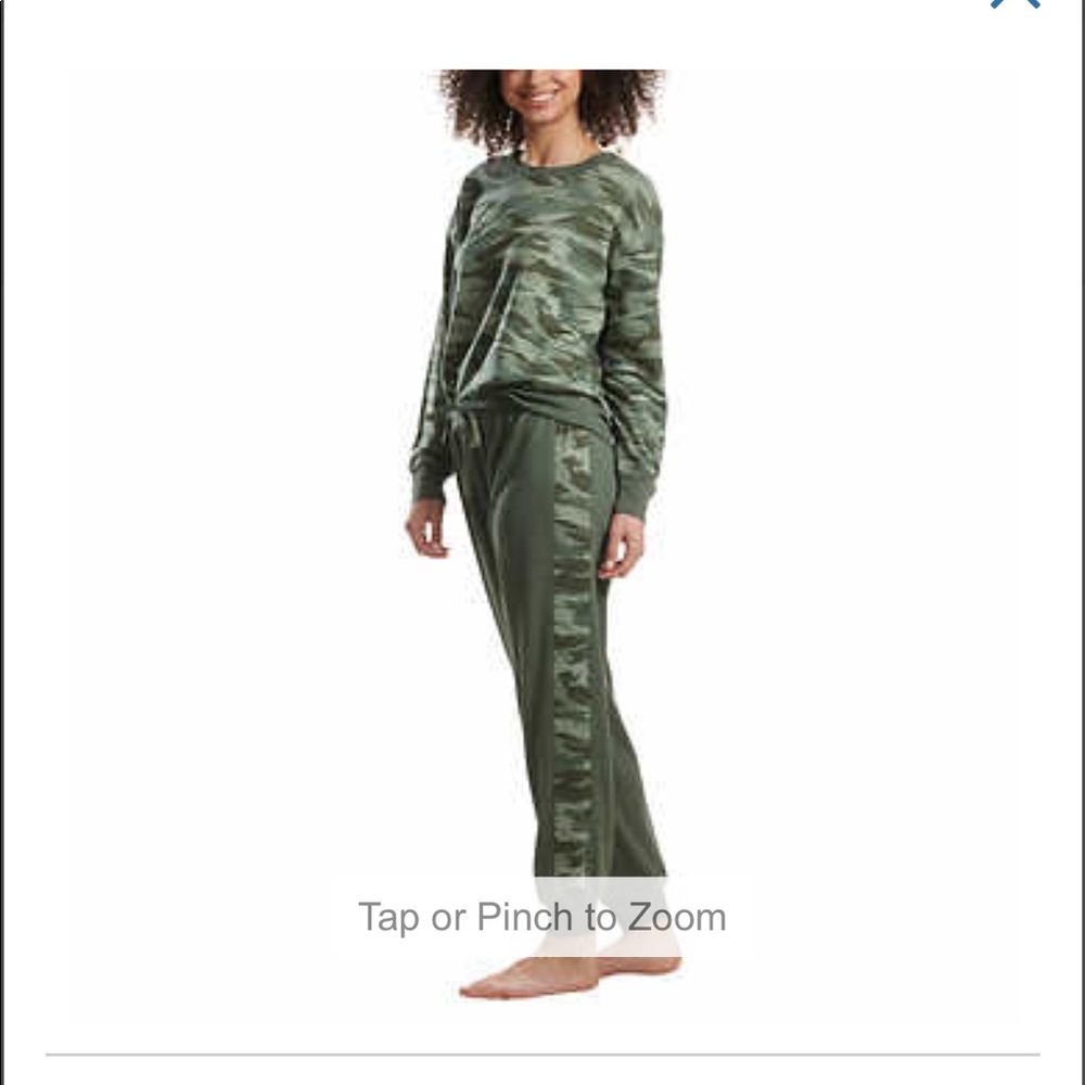 NWT Splendid 2 piece pajama set camo print
